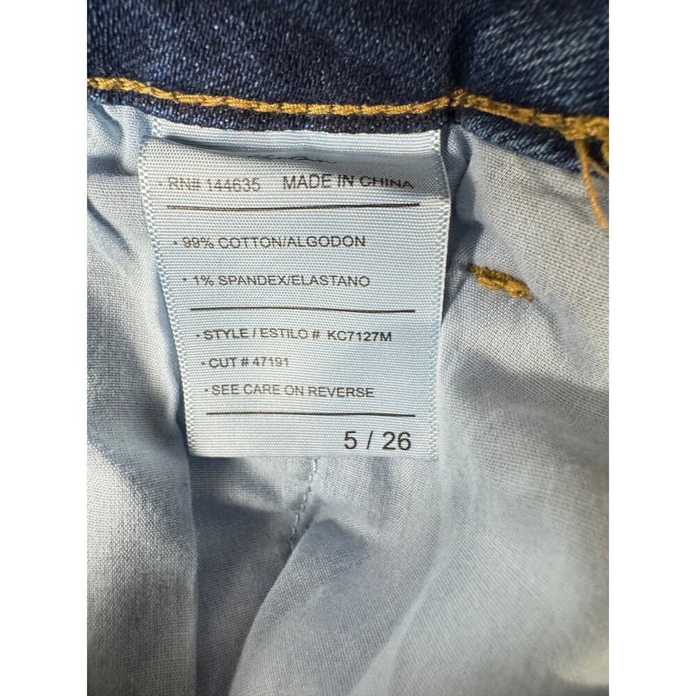 KanCan Wide Leg Cropped Jeans Women's Size 5/26 Medium Wash Denim Casual Chic - Picture 4 of 10